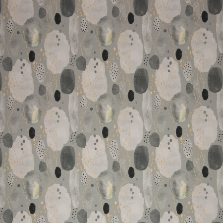 Jersey - Nora - Muster - grau -gelb